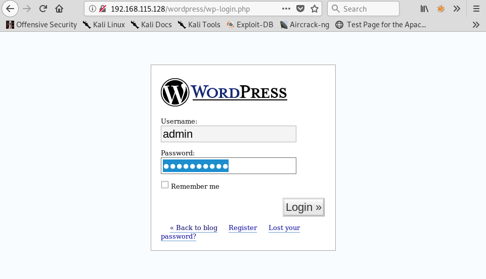  Logging in to the WordPress Admin Page 