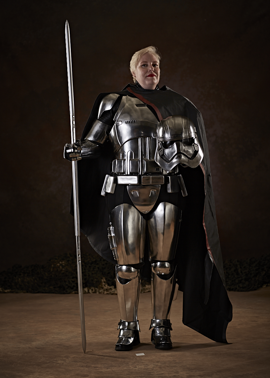  Jana, representing the 501st Legion as Captain Phasma 