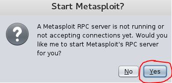  2. Start Metasploit RPC server 